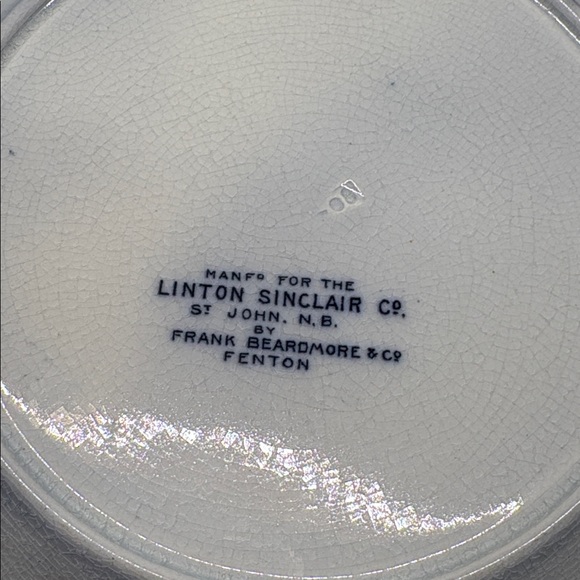 Blue Transferware Plate - Picture 2 of 2